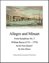 Allegro and Minuet for Flute Quartet P.O.D. cover